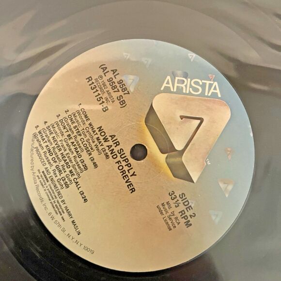 Air Supply Now And Forever Vinyl LP Record With Jacket 1982 - Picture 9 of 9
